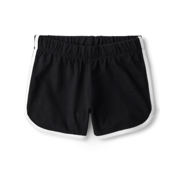 The Children's Place Girls Black Athletic Pull-On Shorts Youth Size Medium 7/8 - Picture 1 of 5